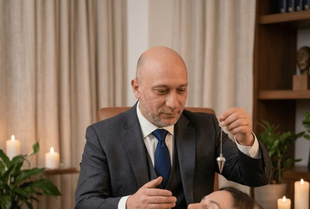 Stéphane during a hypnosis session